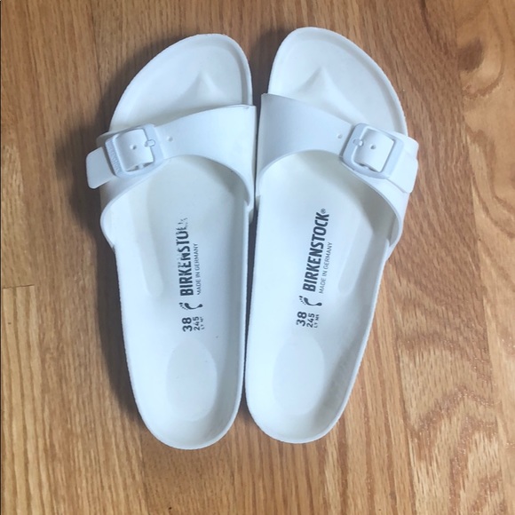 teal rubber birkenstocks